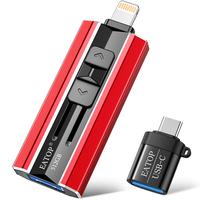 EATOP USB Flash Drive Intended for iPhone iPad, Memory Stick Storage for Photos and Videos Backup, Compatible with iPhone iPa...