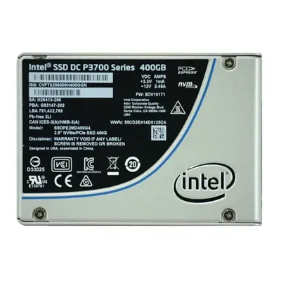 Intel SSDPE2MD400G401 | DC P3700 400GB Multi-Level Cell PCI Express 3.0 x4 U.2 2.5-Inch Solid State Drive