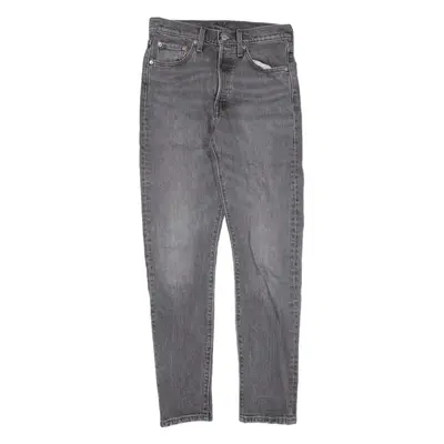 LEVI'S 501S Jeans Grey Denim Skinny Straight Womens W25 L30