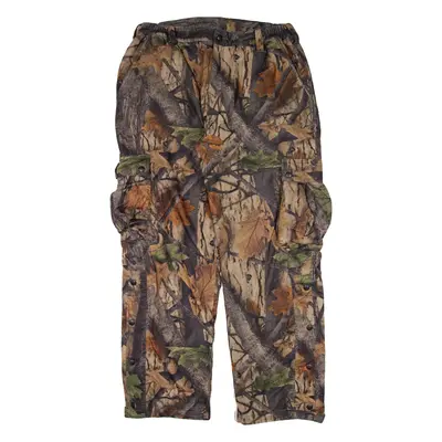 BIG BILL Woodland Camo Cargo Mens Trousers Brown Loose Straight W32 L29