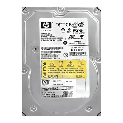 AD211-69750 HP 72.8GB Ultra-320 SCSI 10000 3.5-inch Hard Drive