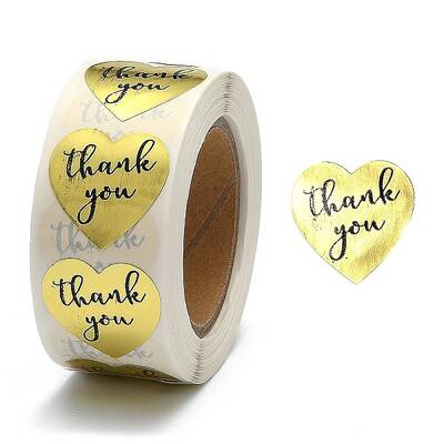 1 Inch Thank You Stickers