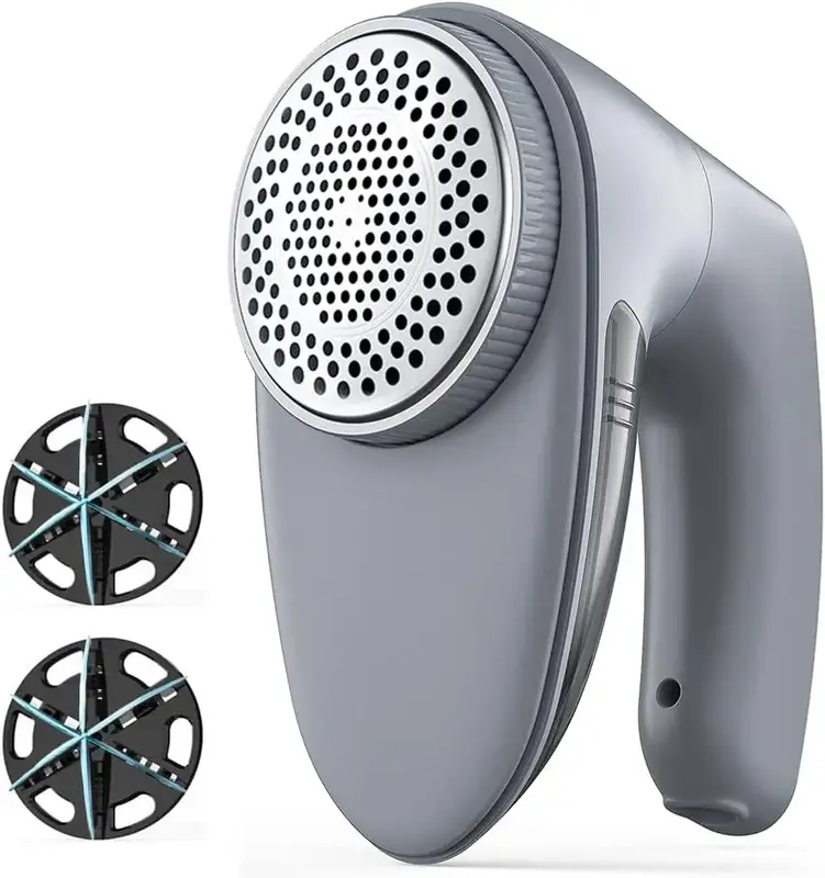 AwwPicks Fabric Shaver, Lint Shaver, Lint Remover Defuzzer Sweater Shaver for Clothes and Furniture(6-Leaf Blades,65mm Mesh,2...