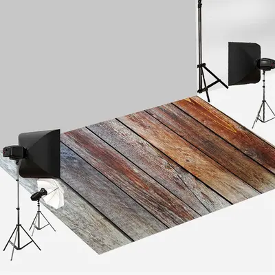 Rustic Peeling Paint Wood Texture Floor Backdrop