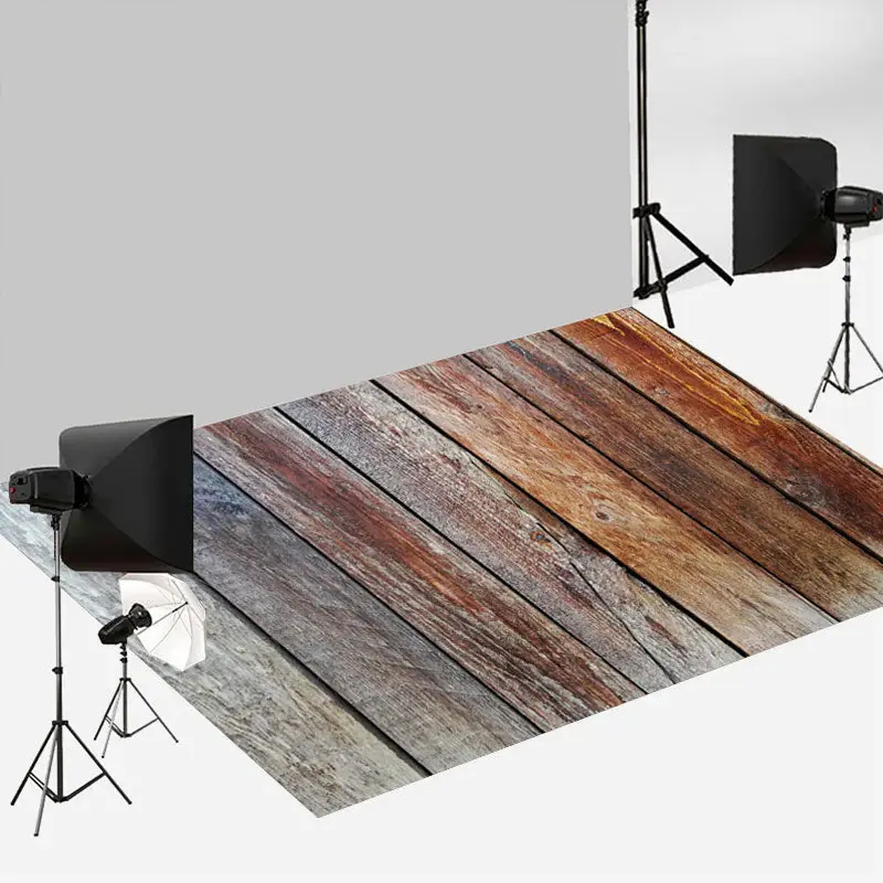 Rustic Peeling Paint Wood Texture Floor Backdrop