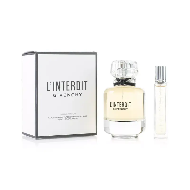 Givenchy L'interdit Edp Sp 80ml Travel Spray 12.5ml Set