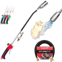 Sunlight Charcoal Heavy-Duty Flame Torch, 2,200,000 BTU Self Igniting Outdoor Unwanted Plant Burner, 13.5 Foot Hose, Eco-Frie...