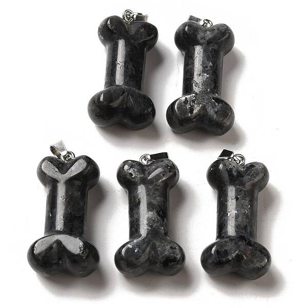 Natural Black Labradorite Pendants