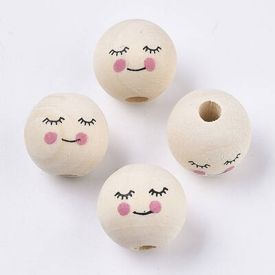 Natural Wood European Beads