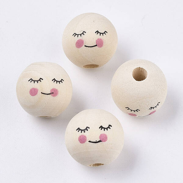 Natural Wood European Beads