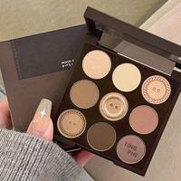 9 Color Long-Wearing Matte Eyeshadow Palette, Earth Tone Eye Shadow Makeup Palette, High Pigmented Blendable Eyeshadow Powder...
