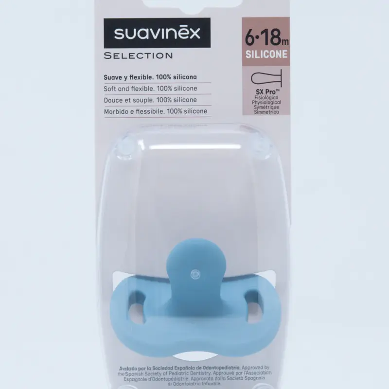 Suavinex  Physiological silicone pacifier 6-18 months Random color