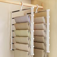 Space Saving Closet Organizer, 1/2 Counts Durable Clothes Hanger, Clothes Folding Storage Hanger for Pants, Scarves & Jeans