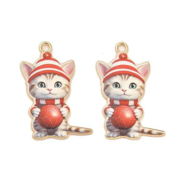 Christmas Alloy Enamel Pendants