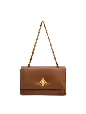 Smting chain flap bag with Four-pointed Star Lock