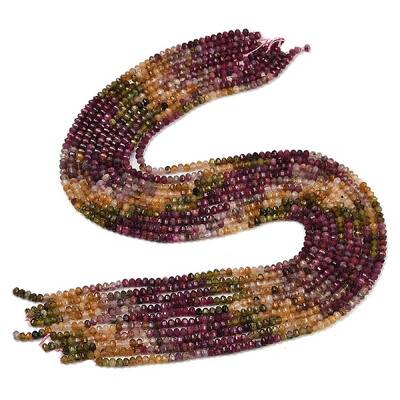 Natural Colorful Tourmaline Beads Strands