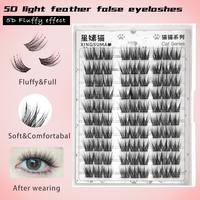 90 PCS New lash style-5D Light rain ,False Eyelashes Wispy Lashes Natural Look Fake Eyelashes Cat Eye Lashes  Strip False Las...