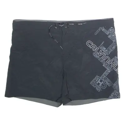 CALVIN KLEIN Mens Swimming Shorts Black L W42