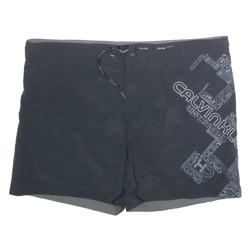 CALVIN KLEIN Mens Swimming Shorts Black L W42