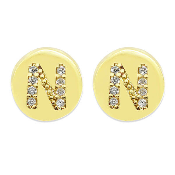 Brass Micro Pave Clear Cubic Zirconia Beads