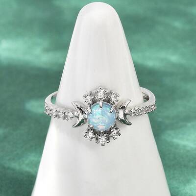 Brass Micro Pave Cubic Zirconia Finger Rings
