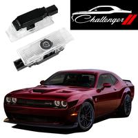 2 Pcs Never Fade Door Light Logo, Projection Ghost Shadow Welcome Puddle Light Compatible with Challenger 2013~Present Access...