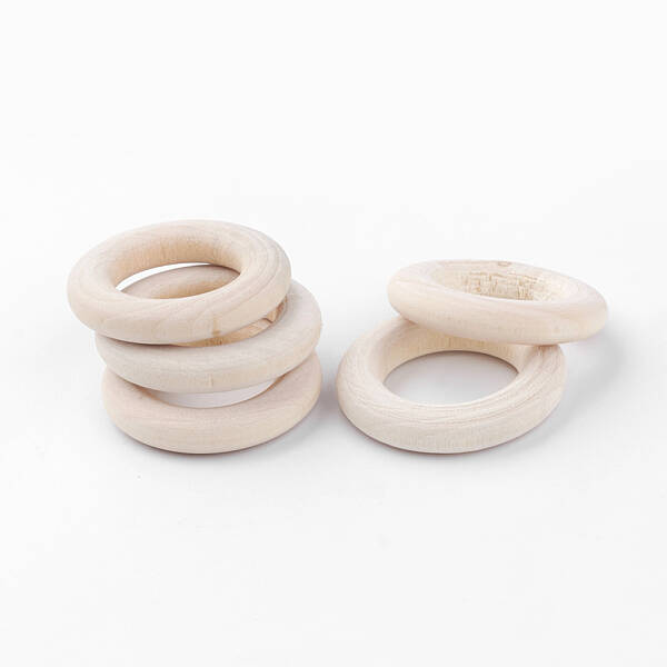 Unfinished Wood Linking Rings