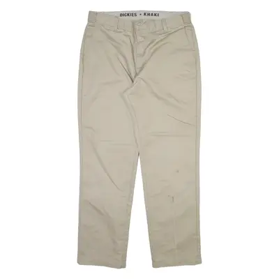 DICKIES Mens Trousers Beige Regular Straight W36 L32