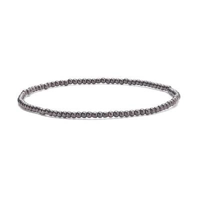 Glass Round Beaded Stretch Bracelet for Women