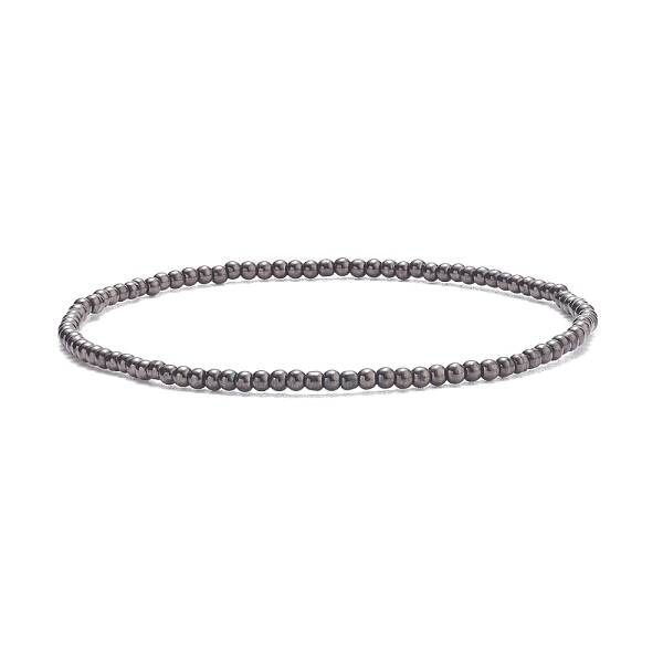 Glass Round Beaded Stretch Bracelet for Women