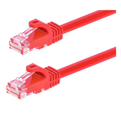 9816 Monoprice Cat6 Ethernet Patch Cable FLEXboot Snagless RJ45 Stranded 550MHz UTP Pure Bare Copper 24AWG 0.5ft Red