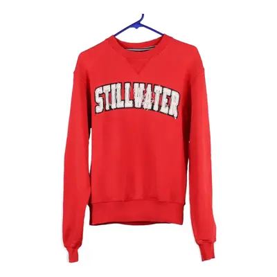 Stillwater Champion Sweatshirt - Small Red Cotton Blend