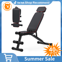 Bearbro 9 Positions Adjustable Weight Bench,Foldable Workout Bench Olympic Weight Bench for Home Gym Full Body Strength Train...