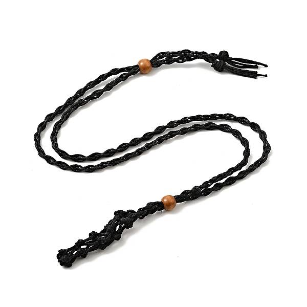Braided Wax Rope Cord Macrame Pouch Necklace Making