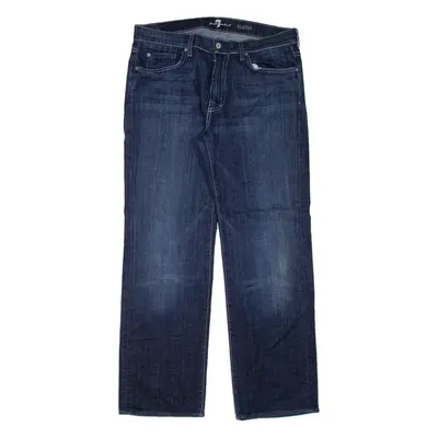 7 FOR ALL MANKIND Austyn Mens Jeans Blue Loose Straight W34 L29