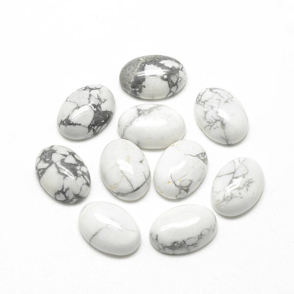 Natural Howlite Cabochons
