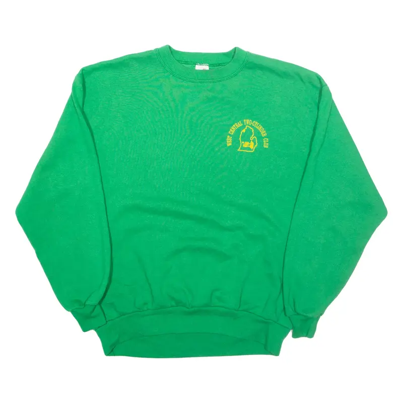 JERZEES West Central Two-cylinder Club Mens Sweatshirt Green USA L