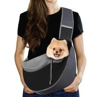 【Cool and breathable】Pawaboo Pet Dog Sling Carrier, Hand Free Drawstring Dog Papoose with Adjustable Strap, Breathable Me...