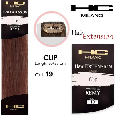 Hc milano extension 3 clips remy width 14-16cm length 50cm col.19