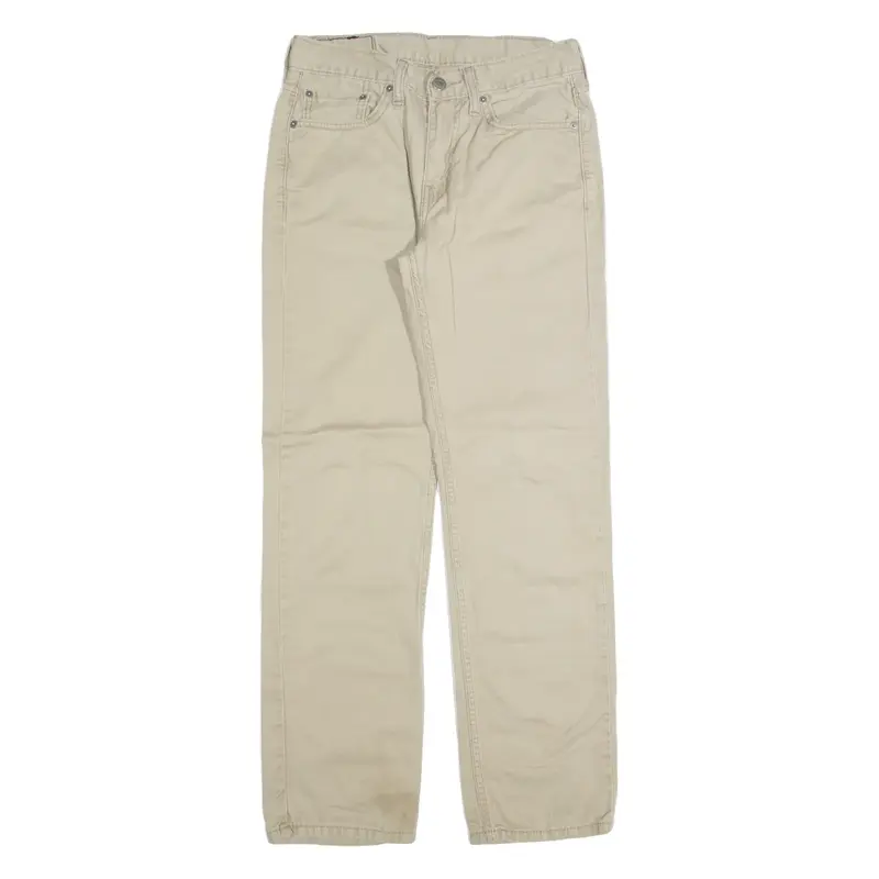 LEVI'S 514 Mens Trousers Beige Regular Straight W28 L30