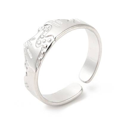 Non-Tarnish 201 Stainless Steel Open Cuff Ring