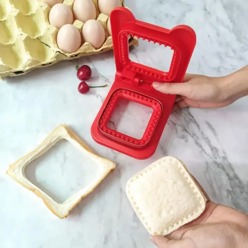 Sandwich Cutter, Breakfast Sandwich Maker Mold, Remove Bread Crust Tool, Kitchen Accessories & Utensils, DIY Sandwich for Kid...