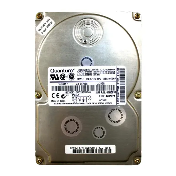 42H1821 IBM 2.2GB Ultra WIDE SCSI 7200 3.5-inch 512KB Hard Drive