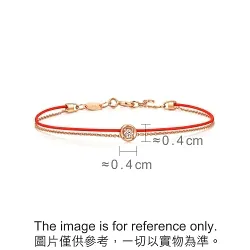'Love Knot' 18K Rose Gold Brown Diamond Bracelet