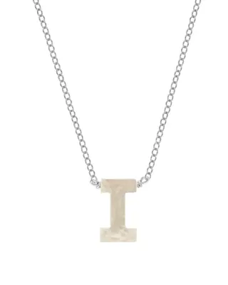 Dawn Initial Necklace | Metal Color: Silver | Style: I