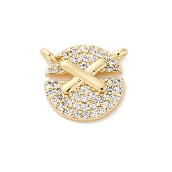 Brass Micro Pave Cubic Zirconia Pendants