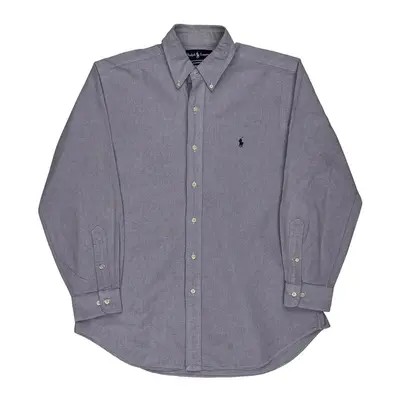 Ralph Lauren Shirt - Large Grey Cotton | Size: large