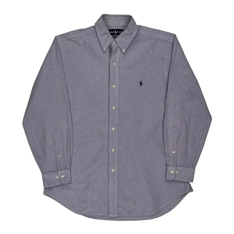 Ralph Lauren Shirt - Large Grey Cotton | Size: large