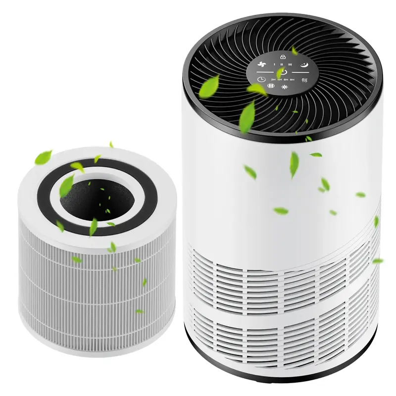 【Clearance】Air Purifiers with An Replacement 3-in-1 HEPA Filter for Home, Up to 1200 ft², Sleep Mode 25dB, Quiet Noise, ...