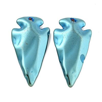Electroplated Synthetic Non-Magnetic Hematite Pendants